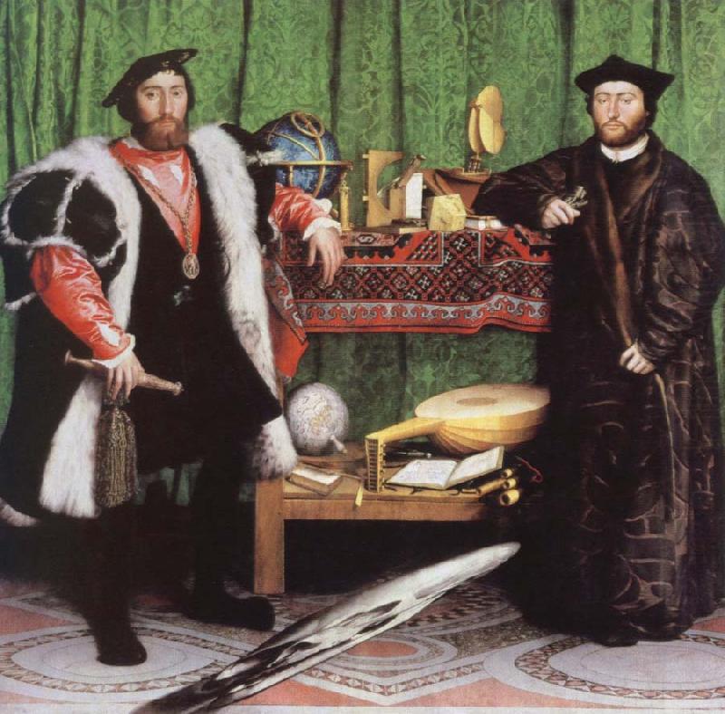 Hans holbein the younger the ambassadors china oil painting image